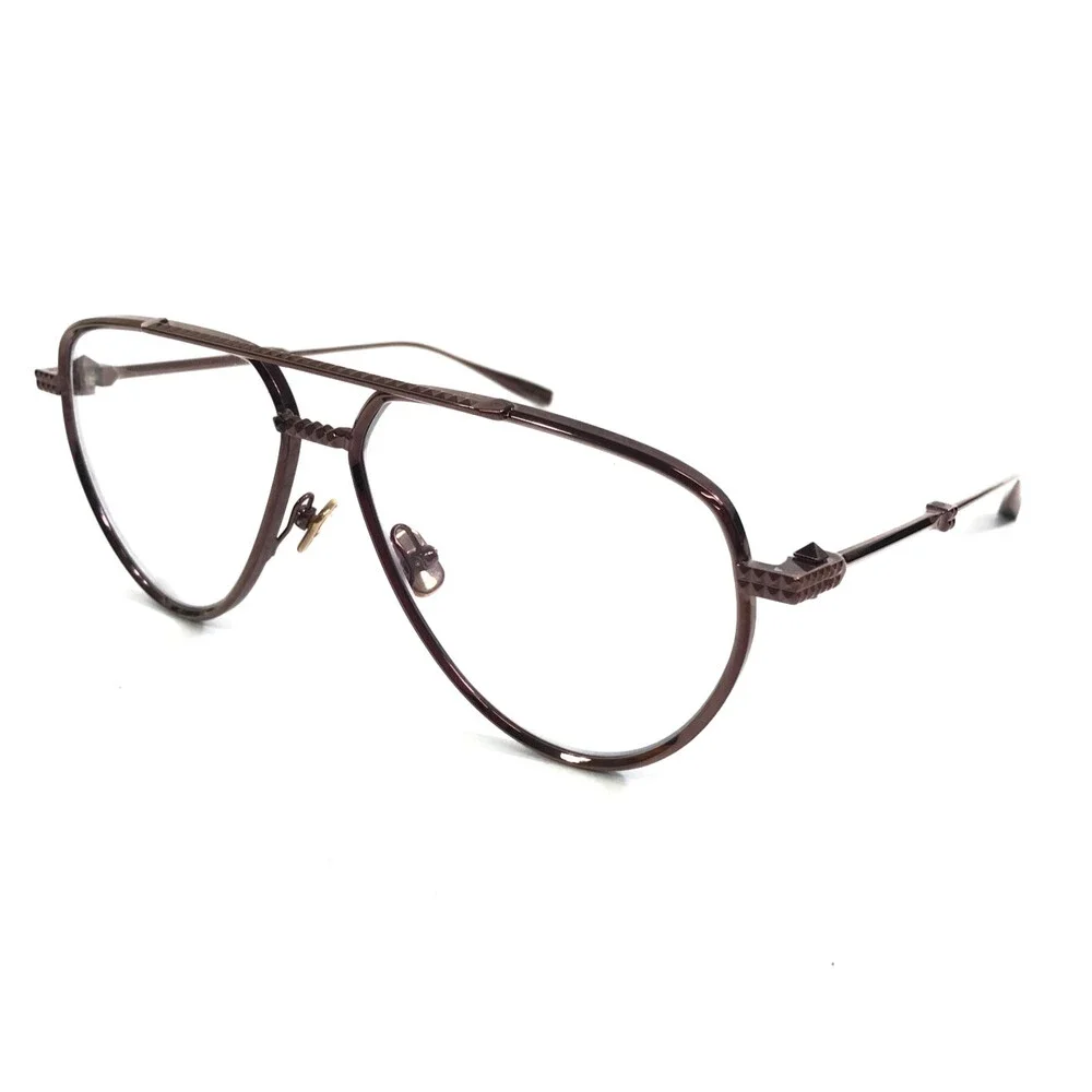 Valentino Eyeglasses Frames V-STUD II VLX-133C BRN Brown Aviator 59-14.5-142